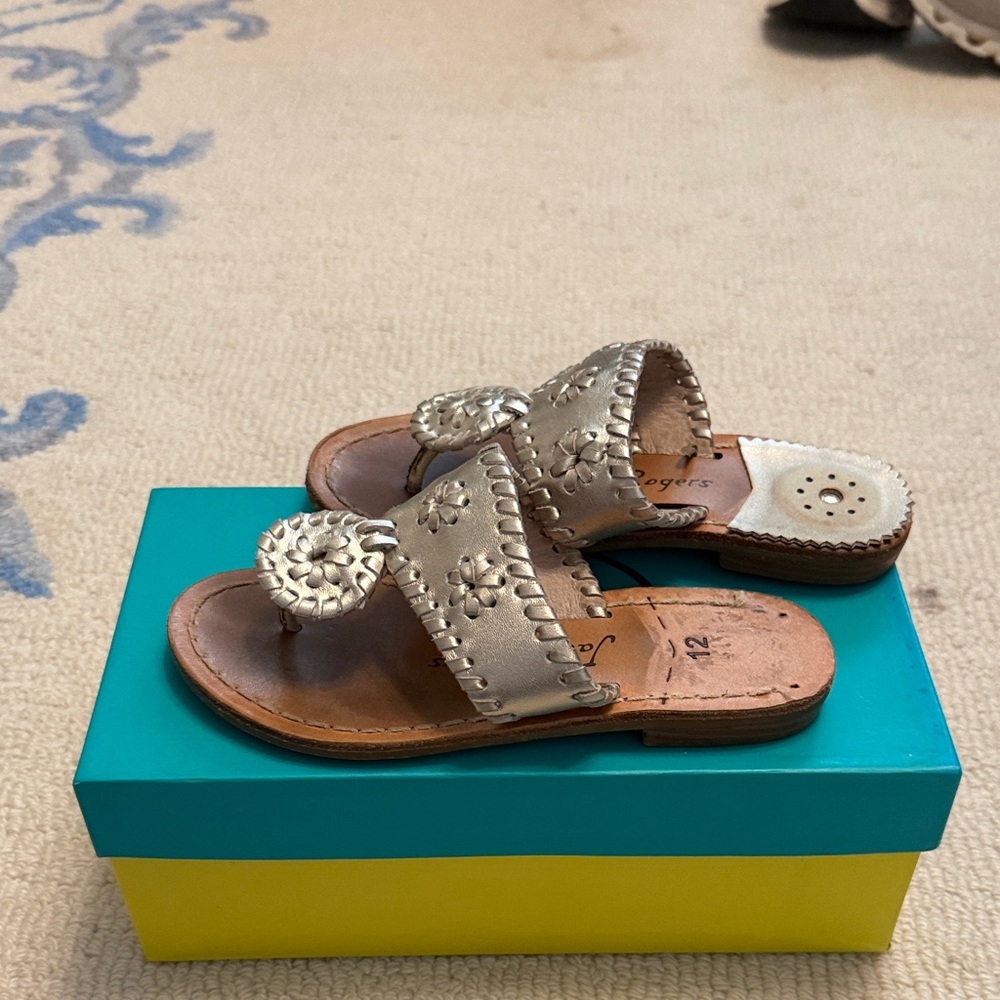 Jack Rogers Kids Metallic Sandals